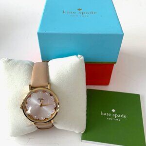 NWOT Kate Spade Metro Scallop Quartz White Dial‎ Ladies Watch